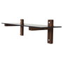 Hanah Home Estantería de Pared R101 Nogal y Humo